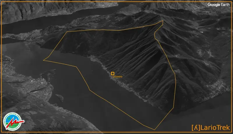 Comune di Lezzeno - Google Earth Image