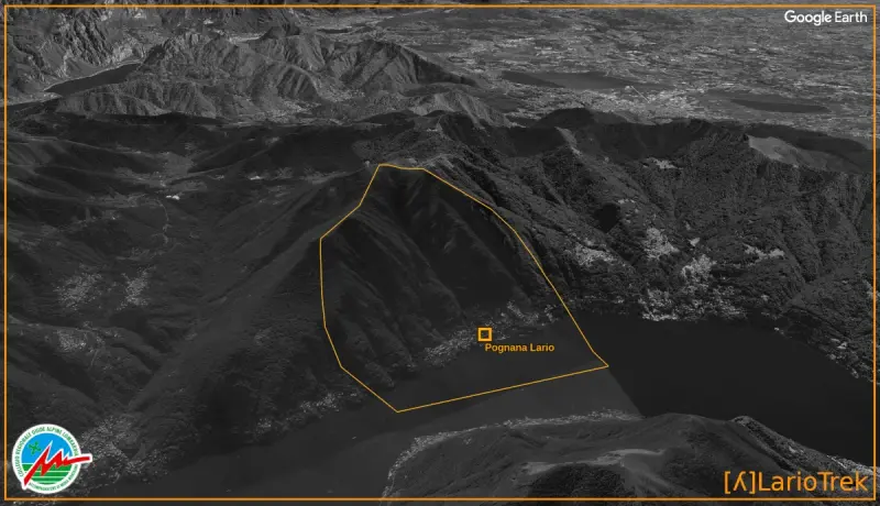 Comune di Pognana Lario - Google Earth Image