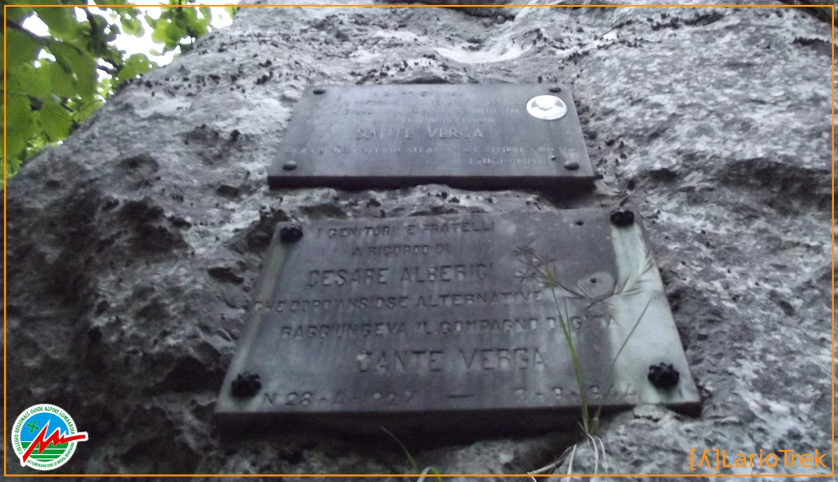 Le due lapidi per Dante Verga e Cesare Alberici