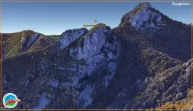 Corno Orientale di Canzo (Google Earth Image)