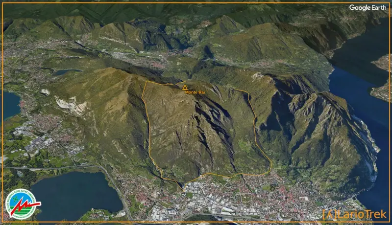 Monte Rai - Google Earth Image
