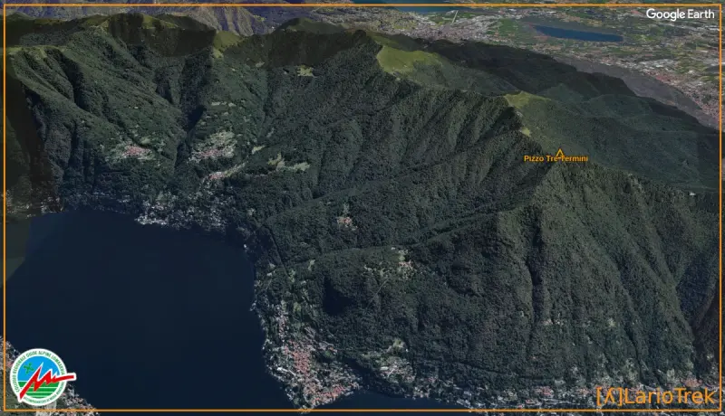 Pizzo Tre Termini - Google Earth Image