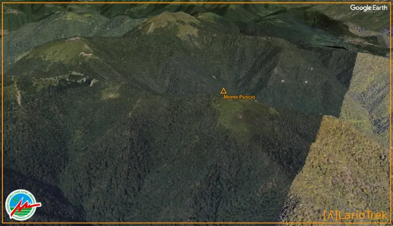 Cima Monte Puscio - Google Earth Image