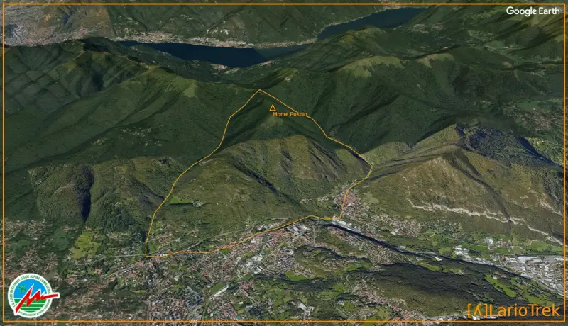 Monte Puscio - Google Earth Image