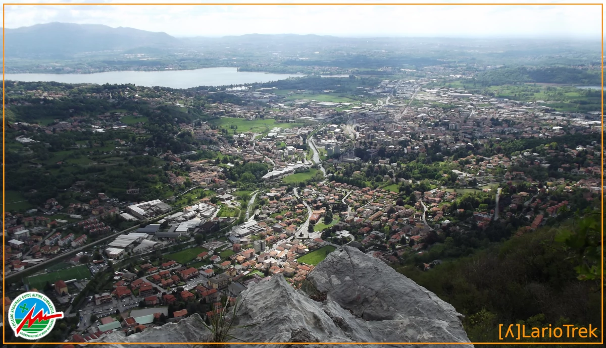 Il panorama verso Sud del Sass Tavarac