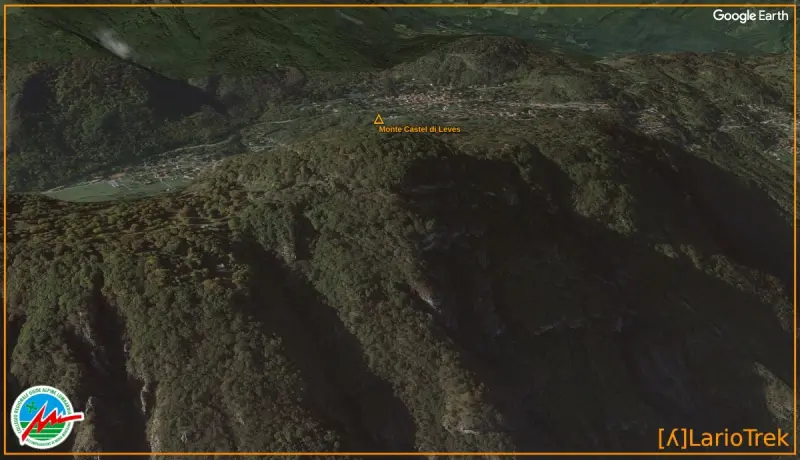 Cima Monte Castel di Leves - Google Earth Image