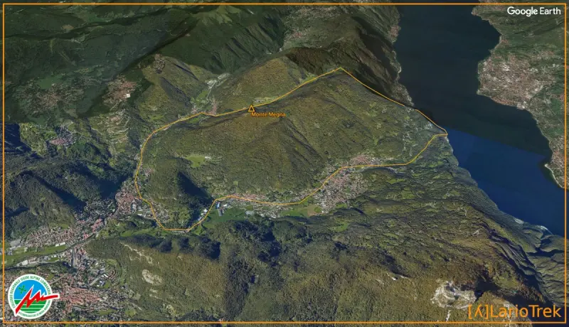 Monte Megna - Google Earth Image