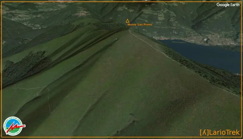 Cima Monte San Primo - Google Earth Image