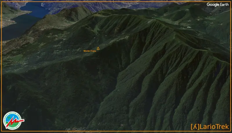 Monte Fopa - Google Earth Image