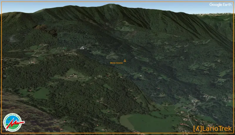Monte Grionsc - Google Earth Image